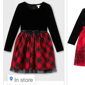 Cat jack velvet dress girls size 7/8